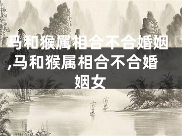 马和猴属相合不合婚姻,马和猴属相合不合婚姻女