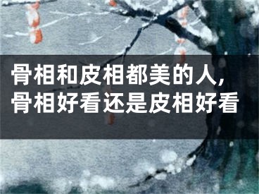 骨相和皮相都美的人,骨相好看还是皮相好看