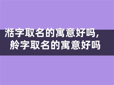 湉字取名的寓意好吗,舲字取名的寓意好吗