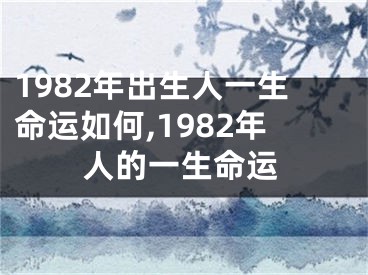 1982年出生人一生命运如何,1982年人的一生命运