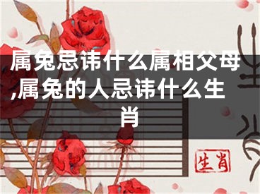 属兔忌讳什么属相父母,属兔的人忌讳什么生肖