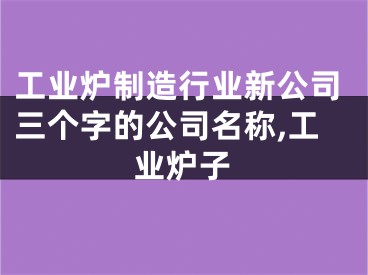 工业炉制造行业新公司三个字的公司名称,工业炉子