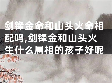 剑锋金命和山头火命相配吗,剑锋金和山头火生什么属相的孩子好呢