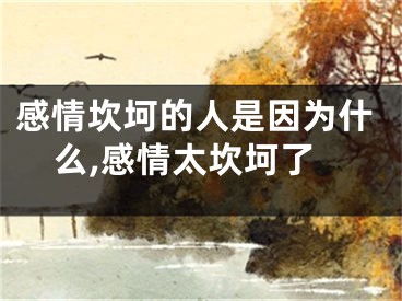 感情坎坷的人是因为什么,感情太坎坷了