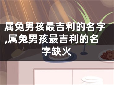 属兔男孩最吉利的名字,属兔男孩最吉利的名字缺火