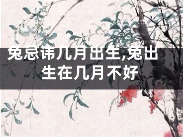 兔忌讳几月出生,兔出生在几月不好
