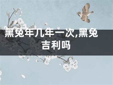 黑兔年几年一次,黑兔吉利吗