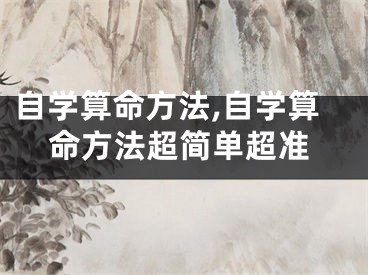 自学算命方法,自学算命方法超简单超准
