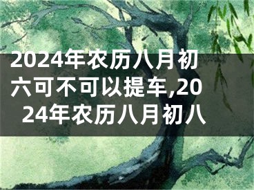 2024年农历八月初六可不可以提车,2024年农历八月初八