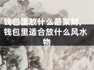 钱包里放什么最聚财,钱包里适合放什么风水物