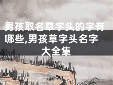 男孩取名草字头的字有哪些,男孩草字头名字大全集