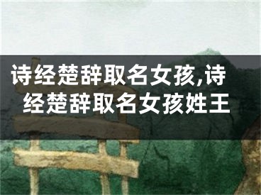 诗经楚辞取名女孩,诗经楚辞取名女孩姓王
