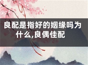 良配是指好的姻缘吗为什么,良偶佳配