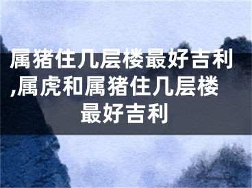 属猪住几层楼最好吉利,属虎和属猪住几层楼最好吉利