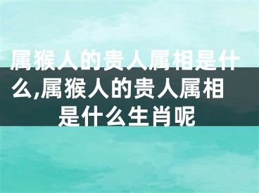 属猴人的贵人属相是什么,属猴人的贵人属相是什么生肖呢