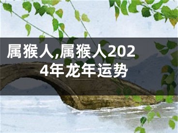 属猴人,属猴人2024年龙年运势