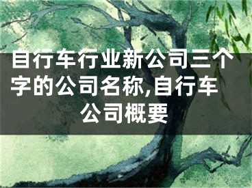 自行车行业新公司三个字的公司名称,自行车公司概要