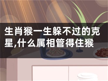 生肖猴一生躲不过的克星,什么属相管得住猴