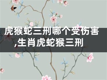 虎猴蛇三刑哪个受伤害,生肖虎蛇猴三刑