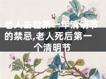 老人去世第一年清明节的禁忌,老人死后第一个清明节