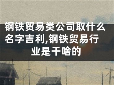 钢铁贸易类公司取什么名字吉利,钢铁贸易行业是干啥的