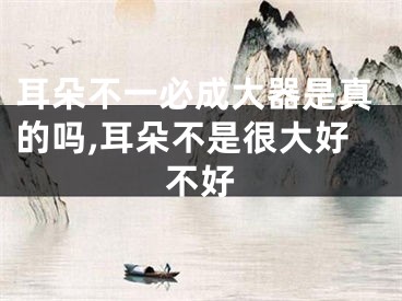 耳朵不一必成大器是真的吗,耳朵不是很大好不好