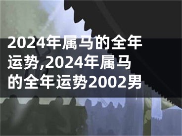 2024年属马的全年运势,2024年属马的全年运势2002男