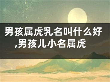 男孩属虎乳名叫什么好,男孩儿小名属虎