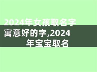 2024年女孩取名字寓意好的字,2024年宝宝取名