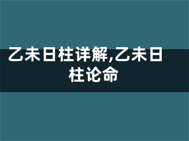 乙未日柱详解,乙未日柱论命