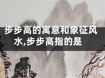 步步高的寓意和象征风水,步步高指的是