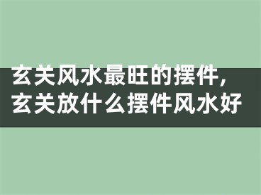 玄关风水最旺的摆件,玄关放什么摆件风水好