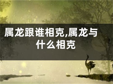 属龙跟谁相克,属龙与什么相克