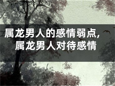 属龙男人的感情弱点,属龙男人对待感情