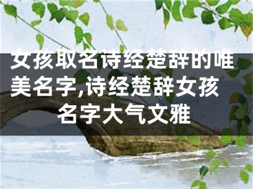 女孩取名诗经楚辞的唯美名字,诗经楚辞女孩名字大气文雅