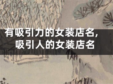 有吸引力的女装店名,吸引人的女装店名