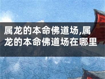 属龙的本命佛道场,属龙的本命佛道场在哪里
