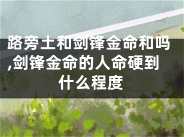 路旁土和剑锋金命和吗,剑锋金命的人命硬到什么程度