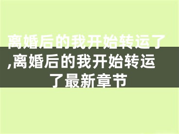 离婚后的我开始转运了,离婚后的我开始转运了最新章节