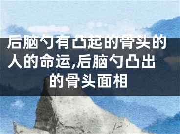 后脑勺有凸起的骨头的人的命运,后脑勺凸出的骨头面相