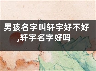 男孩名字叫轩宇好不好,轩宇名字好吗
