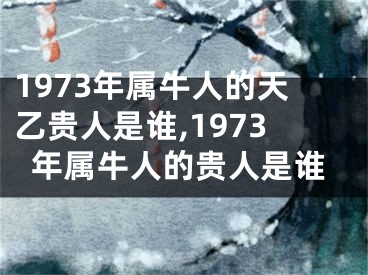 1973年属牛人的天乙贵人是谁,1973年属牛人的贵人是谁