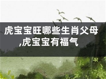 虎宝宝旺哪些生肖父母,虎宝宝有福气