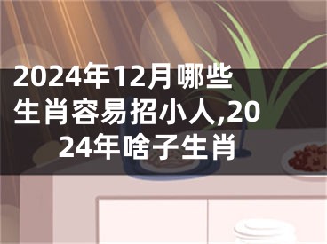 2024年12月哪些生肖容易招小人,2024年啥子生肖