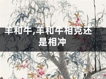羊和牛,羊和牛相克还是相冲