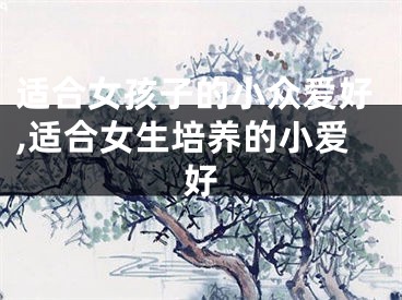 适合女孩子的小众爱好,适合女生培养的小爱好