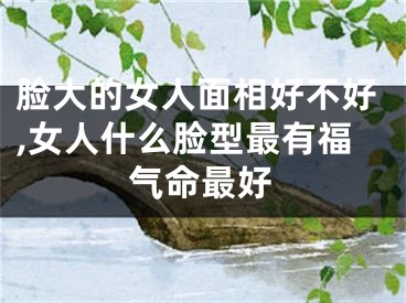 脸大的女人面相好不好,女人什么脸型最有福气命最好