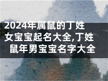 2024年属鼠的丁姓女宝宝起名大全,丁姓鼠年男宝宝名字大全