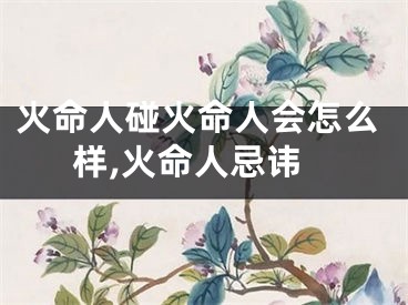 火命人碰火命人会怎么样,火命人忌讳