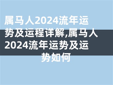 属马人2024流年运势及运程详解,属马人2024流年运势及运势如何